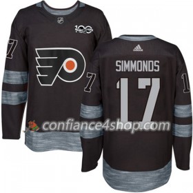 Adidas Maillot de Hockey Philadelphia Flyers Wayne Simmonds 17 1917-2017 100th Anniversary Noir Authentic - Homme